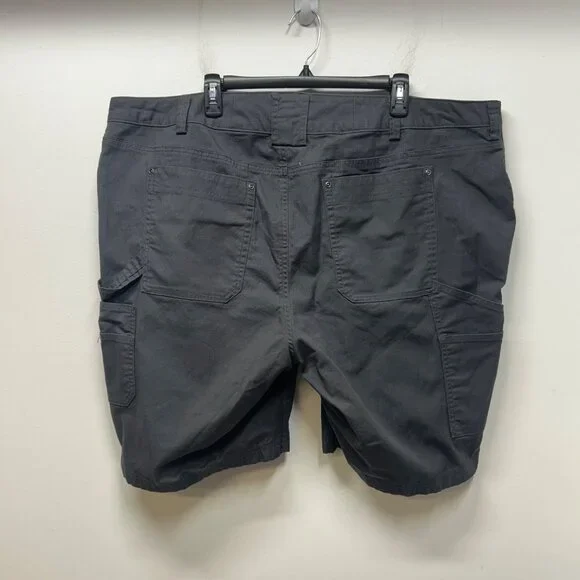 Duluth Trading Cargo Shorts 24W Gray Cotton Blend CurveSetter Waistband - Picture 8 of 9